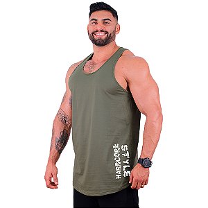 Regata Longline Masculina MXD Conceito Estampa Lateral Hardcore Style Vertical