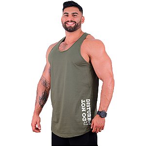 Regata Longline Masculina MXD Conceito Estampa Lateral Do Not Disturb My Training
