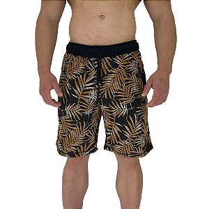 Bermuda Masculina Moletom MXD Conceito Floral Caramelizado