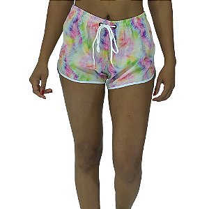 Shortinho Feminino Poliéster Marphim Paint