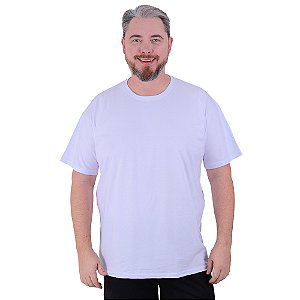Camiseta Plus Size Tradicional Manga Curta MXD Conceito Branco