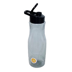 Garrafa Squeeze Pet Esportiva Fitness Preta 1L