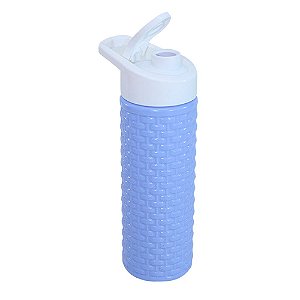 Garrafa Squeeze Rattan MXD Conceito Azul Bebe 600ML Efeito Trançado