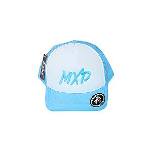 Boné Trucker MXD Conceito Unissex Azul Bebê e Branco