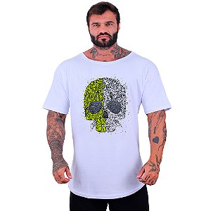 Camiseta Morcegão Masculina MXD Conceito Skull Two Faces