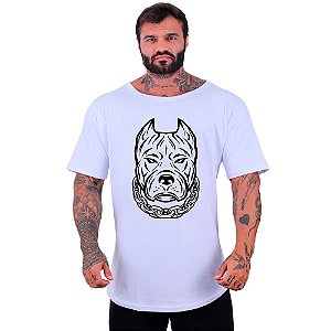 Camiseta Morcegão Masculina MXD Conceito Pitbull De Corrente