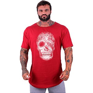 Camiseta Morcegão Masculina MXD Conceito Forest Skull White