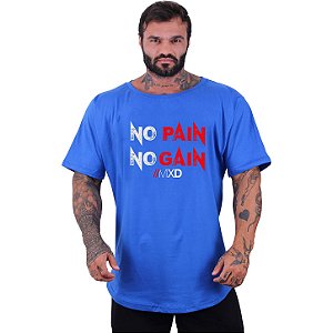 Camiseta Morcegão Masculina MXD Conceito No Pain No Gain Letreiro