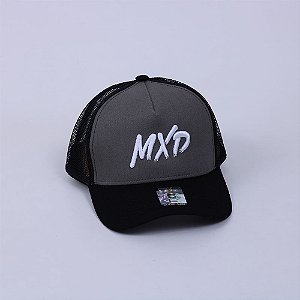 Boné Trucker MXD Conceito Unissex Cinza Escuro