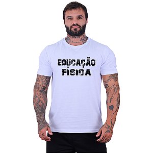 Camiseta Tradicional Estampa Universitária Faculdade Curso Educação Física