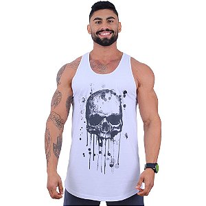 Regata Longline Masculina MXD Conceito Limitada Caveira Com Gota