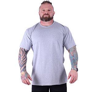 Camiseta Plus Size Tradicional Manga Curta MXD Conceito 50% Algodão 50% Poliéster Mescla Tradicional