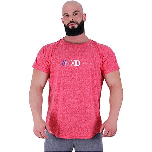 Camiseta Longline BENETTON Masculina MXD Conceito Vermelho Claro