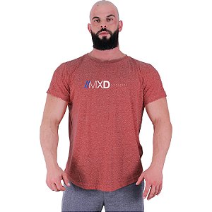 Camiseta Longline BENETTON Masculina MXD Conceito Marrom/Laranja