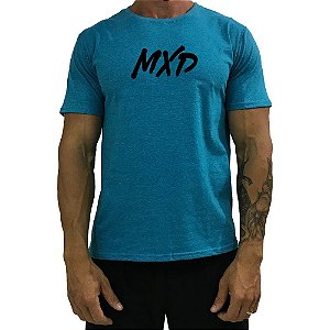 Camiseta Tradicional Masculina MXD Conceito Azul Oceano