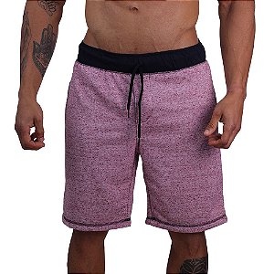 Bermuda Masculina Moletinho MXD Conceito Vermelho Chuvisco