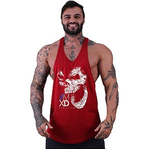 Regata Longline Super Cavada Masculina MXD Conceito Monkey Skull