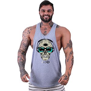 Regata Longline Super Cavada Masculina MXD Conceito Caveira Festa