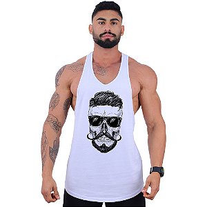 Regata Longline Super Cavada Masculina MXD Conceito Style Skull