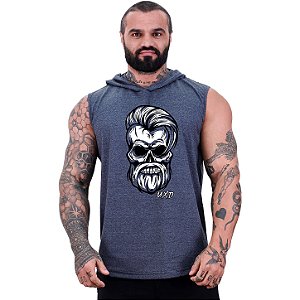 Regata Machão com Capuz Longline MXD Conceito Bad Skull