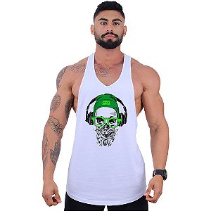 Regata Longline Super Cavada Masculina MXD Conceito Caveira Moderna