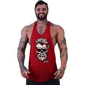 Regata Longline Super Cavada Masculina MXD Conceito Angry Skull