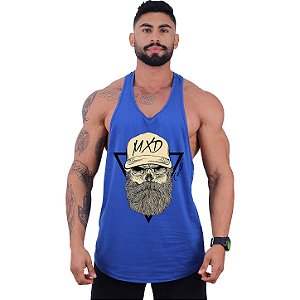 Regata Longline Super Cavada Masculina MXD Conceito Caveira Lenhadora