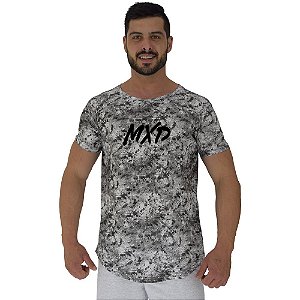 Camiseta Longline Masculina MXD Conceito Nuvens Negras