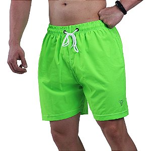 Shorts Tactel Masculino Marphim Verde Flúor