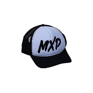 Boné Trucker MXD Conceito Unissex Preto e Branco