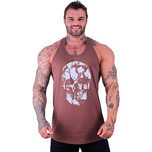 Regata Longline Masculina MXD Caveira Estilhaços