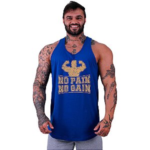 Regata Longline Masculina MXD Conceito No Pain No Gain Strong