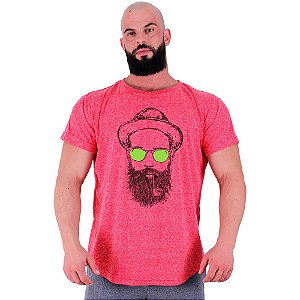 Camiseta Longline Masculina Manga Curta MXD Conceito Hippie Cachimbo Sunglasses