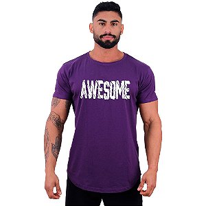 Camiseta Longline Masculina Manga Curta MXD Conceito Awesome