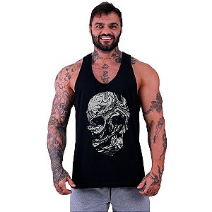 Regata Cavada Masculina MXD Conceito Liquid Skull