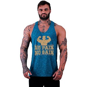 Regata Cavada Masculina MXD Conceito No Pain No Gain Strong