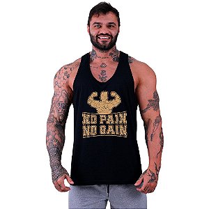 Regata Cavada Masculina MXD Conceito No Pain No Gain Strong
