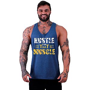 Regata Cavada Masculina MXD Conceito Hustle That Muscle