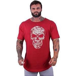 Camiseta Morcegão Masculina MXD Conceito Caveira Estilhaços