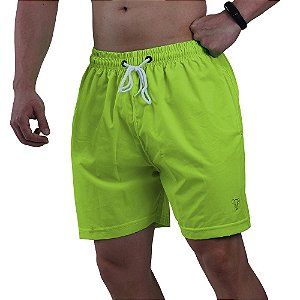 Short Tactel Masculino Marphim Verde Limão