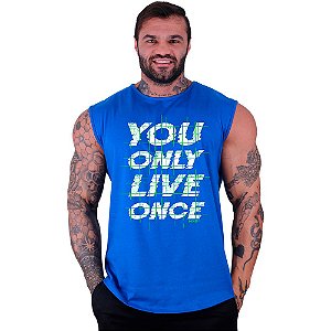 Regata Machão Longline Sem Manga MXD Conceito You Only Live Once