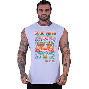 Regata Machão Longline Sem Manga MXD Conceito Leão Good Vibes