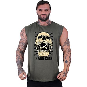 Regata Machão Longline Sem Manga MXD Conceito Caveira Hardcore