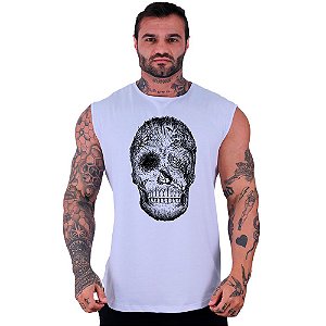 Regata Machão Longline Sem Manga MXD Conceito Light Forest Skull