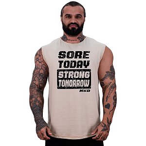 Regata Machão Longline Sem Manga MXD Conceito Sore Today Strong Tomorrow