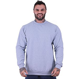 Blusa Moletom Basic Masculina MXD Conceito Sem Touca Mescla Tradicional