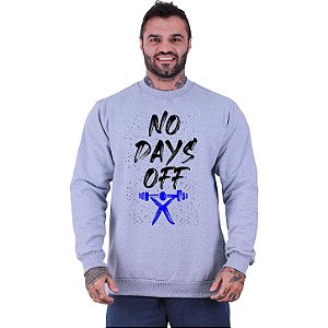 Blusa Moletom Basic Masculina MXD Conceito Sem Touca No Days Off