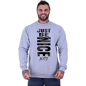 Blusa Moletom Basic Masculina MXD Conceito Sem Touca Just Be Nice NYC