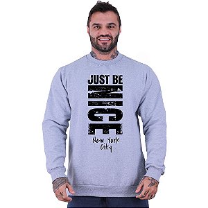 Blusa Moletom Basic Masculina MXD Conceito Sem Touca Just Be Nice NYC