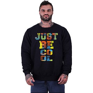 Blusa Moletom Basic Masculina MXD Conceito Sem Touca Just Be Cool